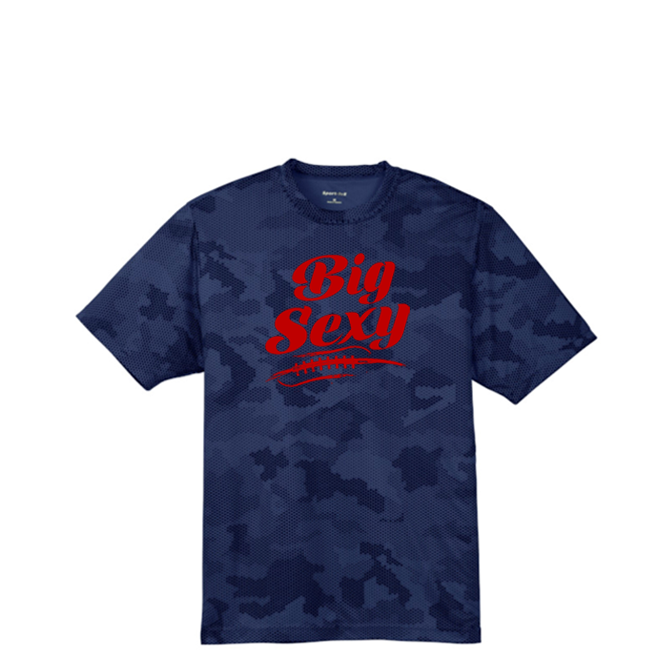 BIG SEXY (A) (Red) - Hex Camo Performance Tee