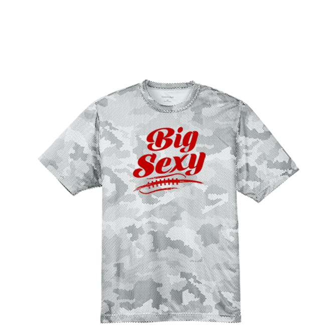 BIG SEXY (A) (Red) - Hex Camo Performance Tee