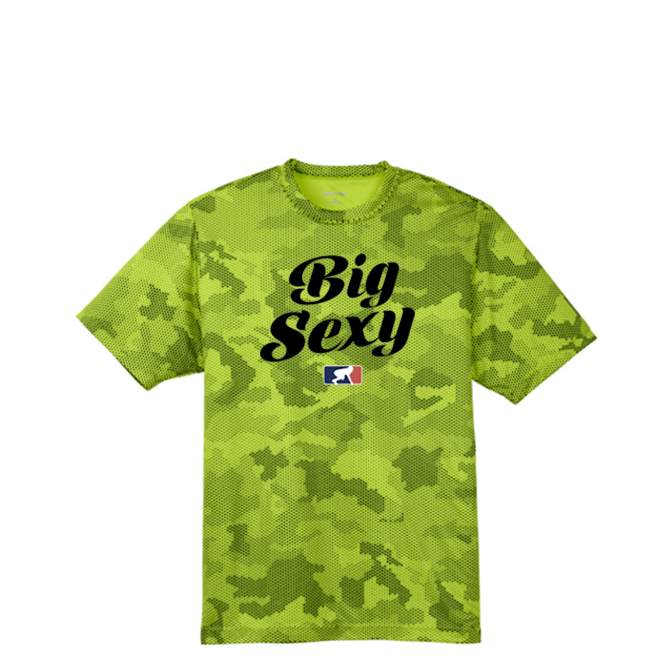 BIG SEXY (Black) - Hex Camo Performance Tee
