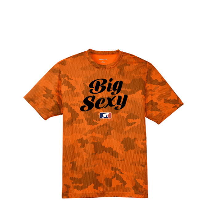 BIG SEXY (Black) - Hex Camo Performance Tee