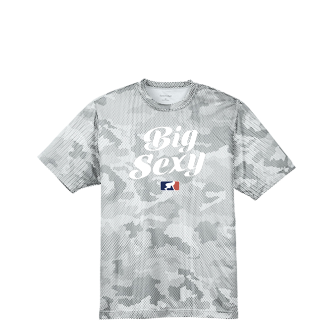 BIG SEXY (White) - Hex Camo Performance Tee