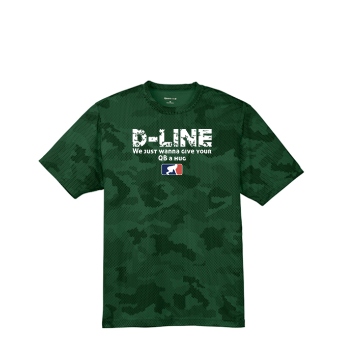 D-LINE HUGS - Hex Camo Performance Tee