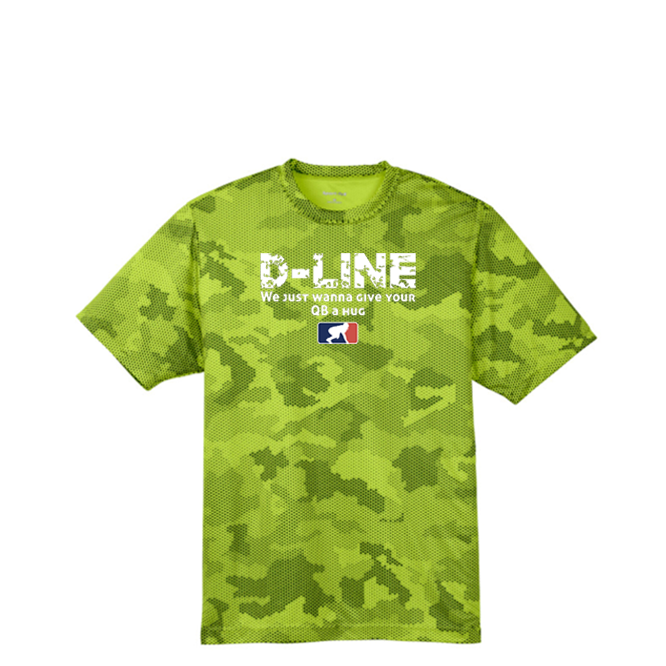 D-LINE HUGS - Hex Camo Performance Tee