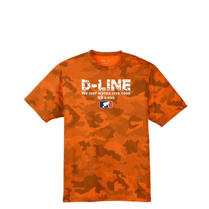 D-LINE HUGS - Hex Camo Performance Tee