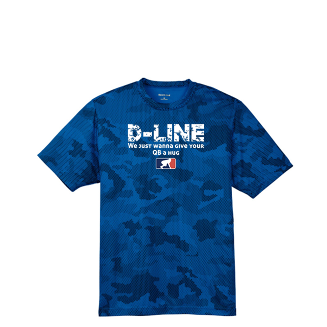 D-LINE HUGS - Hex Camo Performance Tee