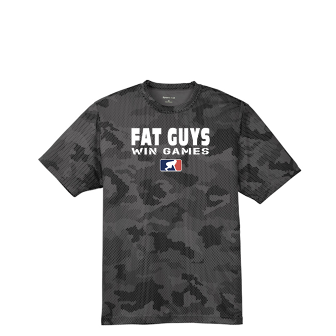 FAT GUYS WIN GAMES - Hex Camo Performance Tee