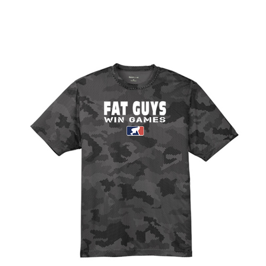 FAT GUYS WIN GAMES - Hex Camo Performance Tee
