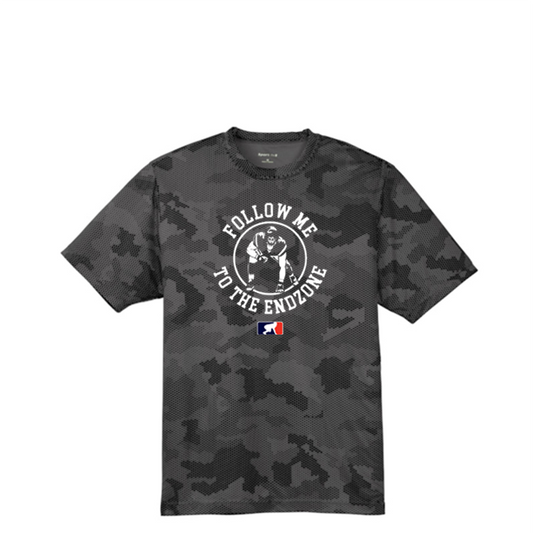 FOLLOW ME TO THE END ZONE - Hex Camo Performance Tee