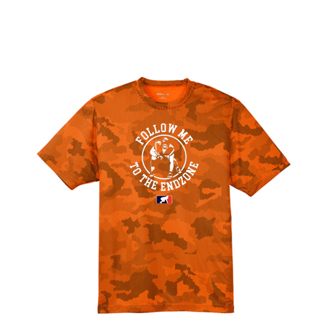 FOLLOW ME TO THE END ZONE - Hex Camo Performance Tee