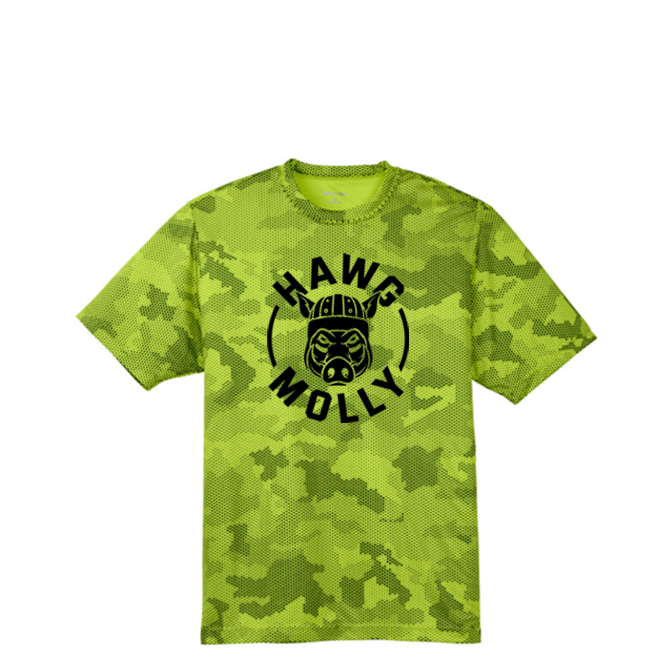 HAWG MOLLY (Black) - Hex Camo Performance Tee