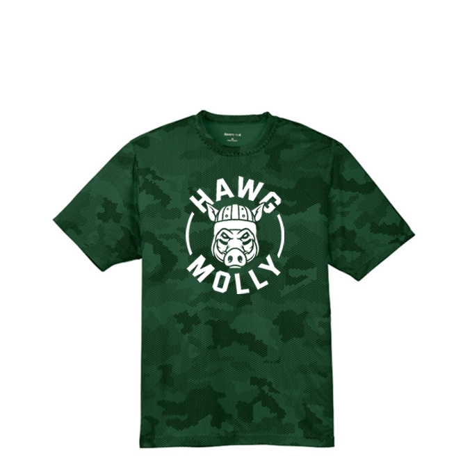 HAWG MOLLY (White) - Hex Camo Performance Tee