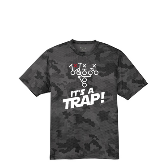 ITS A TRAP! (White) - Hex Camo Performance Tee
