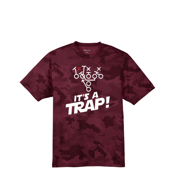 ITS A TRAP! (White) - Hex Camo Performance Tee