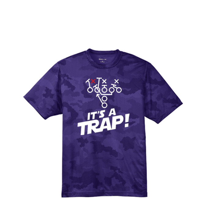 ITS A TRAP! (White) - Hex Camo Performance Tee