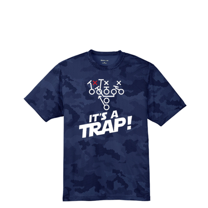 ITS A TRAP! (White) - Hex Camo Performance Tee
