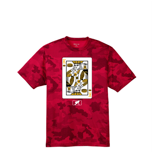 KING OF PANCAKES - Hex Camo Performance Tee