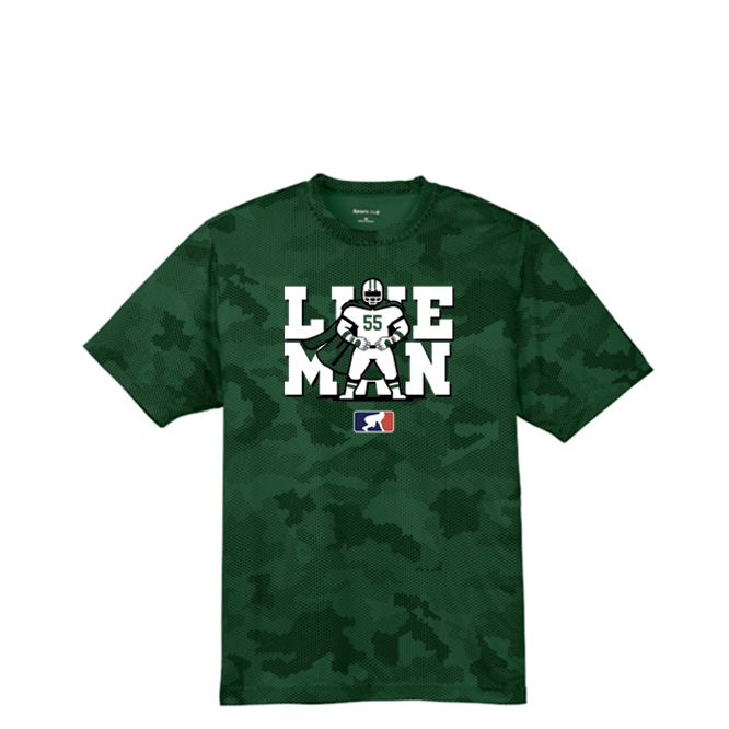 LINE MAN - Hex Camo Performance Tee