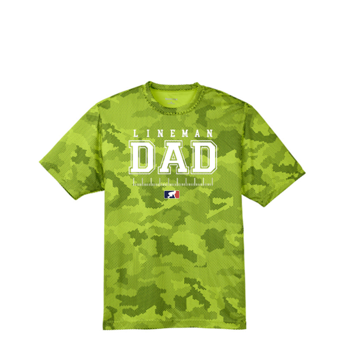 LINE DAD - Hex Camo Performance Tee