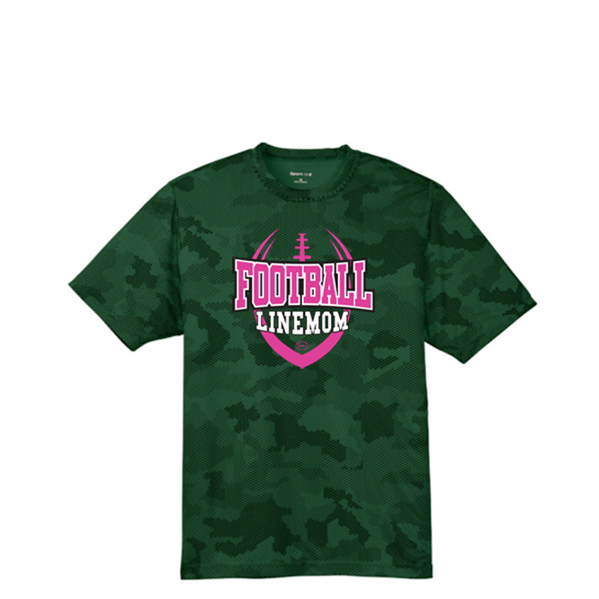 LINEMOM (Pink) - Hex Camo Performance Tee