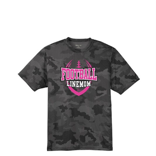 LINEMOM (Pink) - Hex Camo Performance Tee