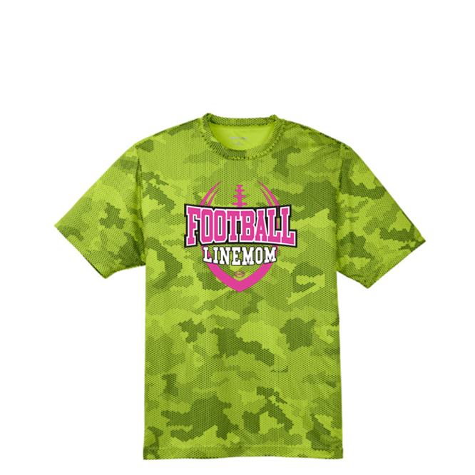LINEMOM (Pink) - Hex Camo Performance Tee