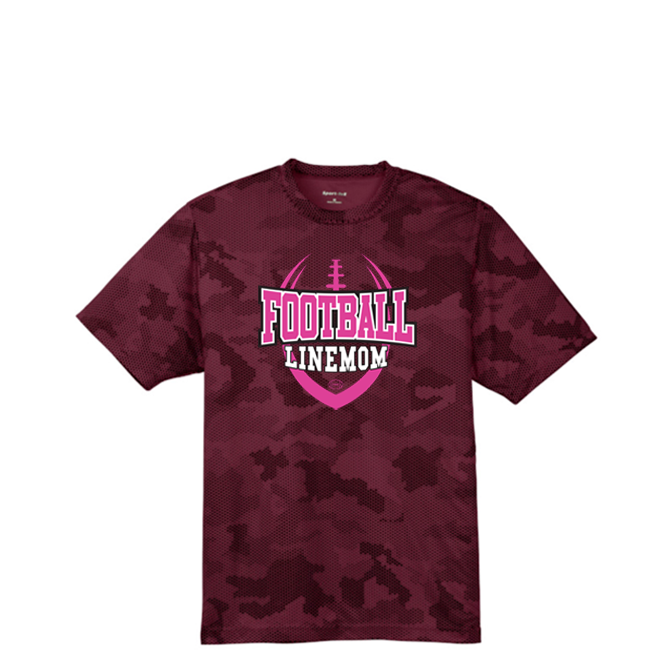 LINEMOM (Pink) - Hex Camo Performance Tee