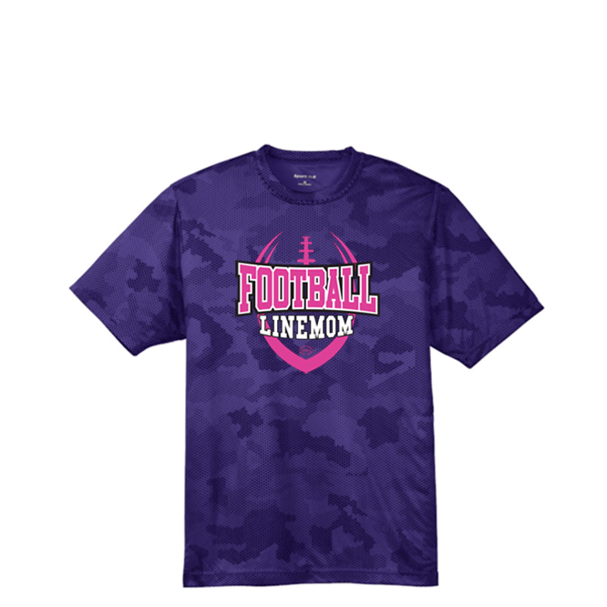 LINEMOM (Pink) - Hex Camo Performance Tee