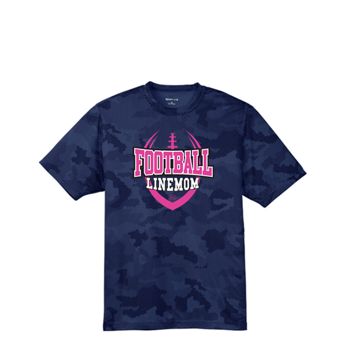 LINEMOM (Pink) - Hex Camo Performance Tee