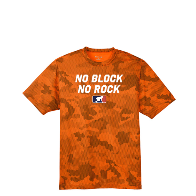 NO BLOCK NO ROCK - Hex Camo Performance Tee