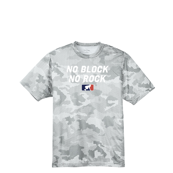 NO BLOCK NO ROCK - Hex Camo Performance Tee