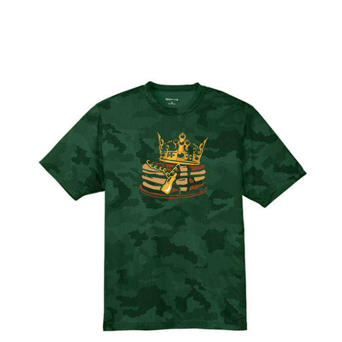 PANCAKE KING - Hex Camo Performance Tee
