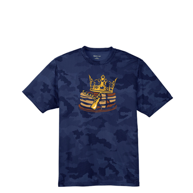 PANCAKE KING - Hex Camo Performance Tee