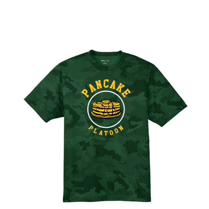 PANCAKE PLATOON - Hex Camo Performance Tee
