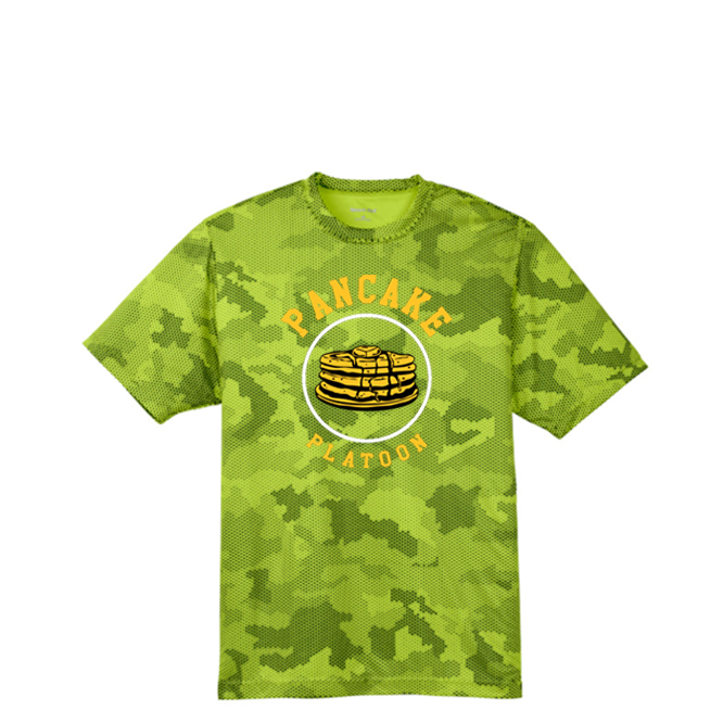 PANCAKE PLATOON - Hex Camo Performance Tee