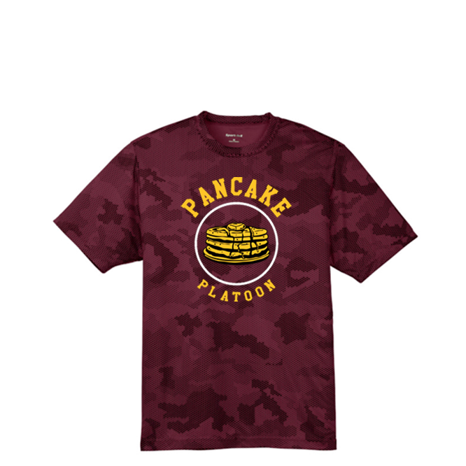 PANCAKE PLATOON - Hex Camo Performance Tee