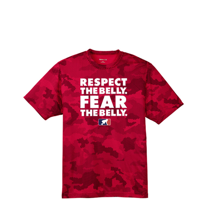 RESPECT THE BELLY - Hex Camo Performance Tee
