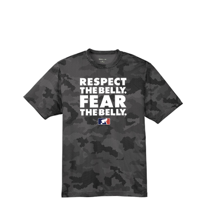 RESPECT THE BELLY - Hex Camo Performance Tee