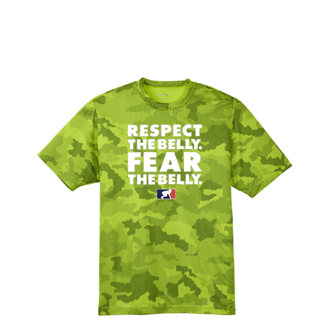RESPECT THE BELLY - Hex Camo Performance Tee