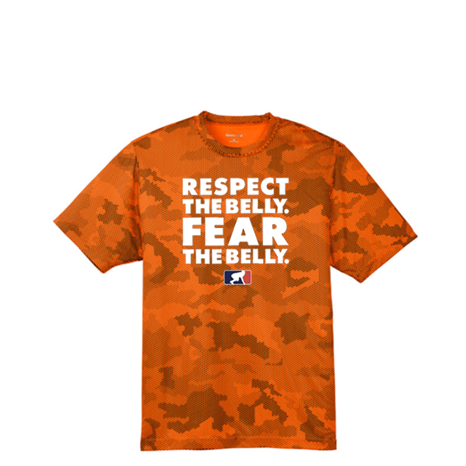 RESPECT THE BELLY - Hex Camo Performance Tee