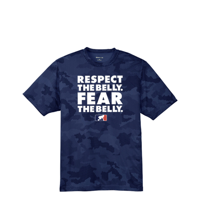 RESPECT THE BELLY - Hex Camo Performance Tee