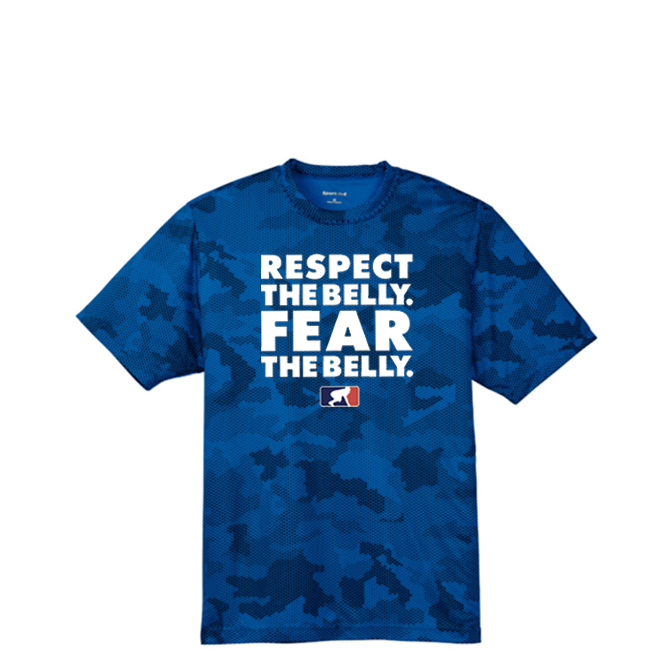 RESPECT THE BELLY - Hex Camo Performance Tee