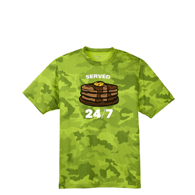 SERVED 24/7 - Hex Camo Performance Tee