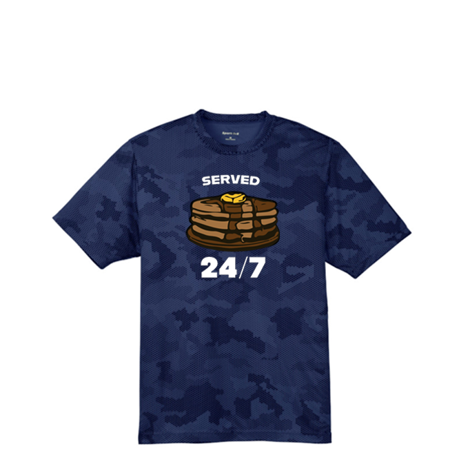 SERVED 24/7 - Hex Camo Performance Tee