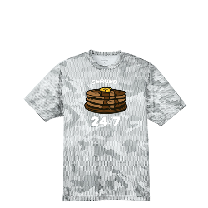 SERVED 24/7 - Hex Camo Performance Tee