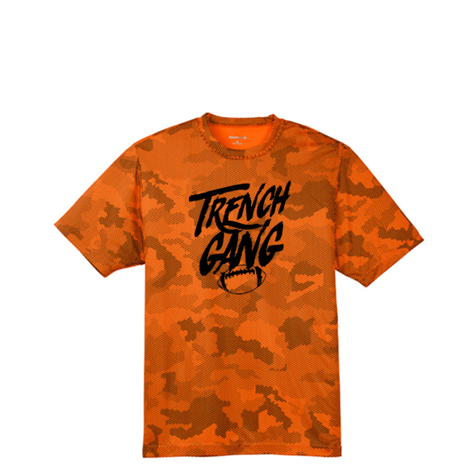 TRENCH GANG (Black) - Hex Camo Performance Tee
