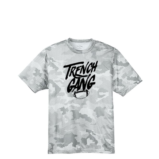 TRENCH GANG (Black) - Hex Camo Performance Tee