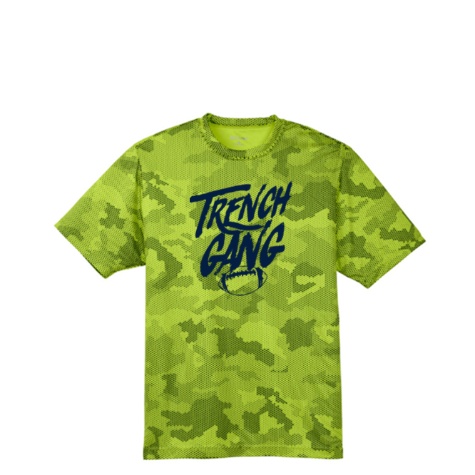 TRENCH GANG (Navy) - Hex Camo Performance Tee
