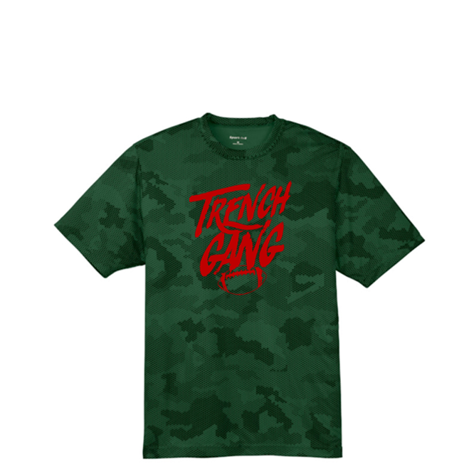 TRENCH GANG (Red) - Hex Camo Performance Tee