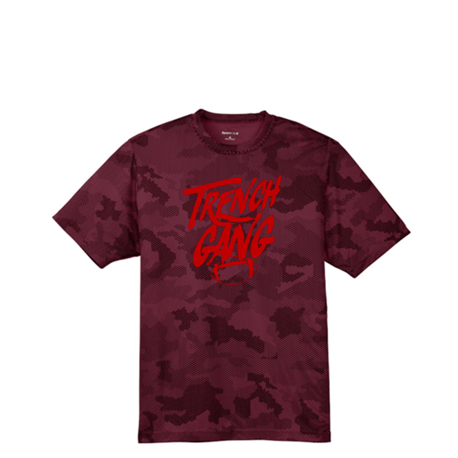 TRENCH GANG (Red) - Hex Camo Performance Tee