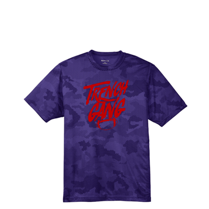 TRENCH GANG (Red) - Hex Camo Performance Tee